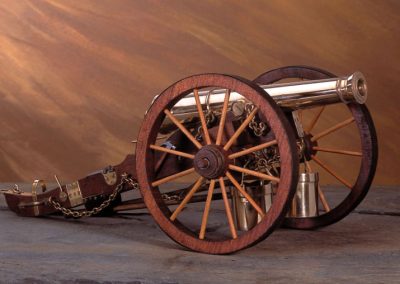 A miniature English field cannon.