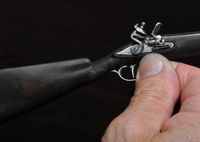 single-barreled flintlock hunting shotgun.