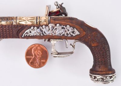 Antonio's 1/3 scale Bolívar flintlock pistol.