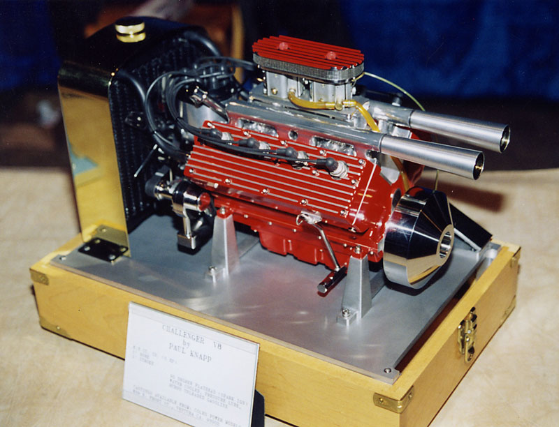 Paul Knapp built this Challenger V-8 engine.