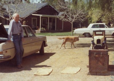 Jim Waters with the model Marmon Coupe.