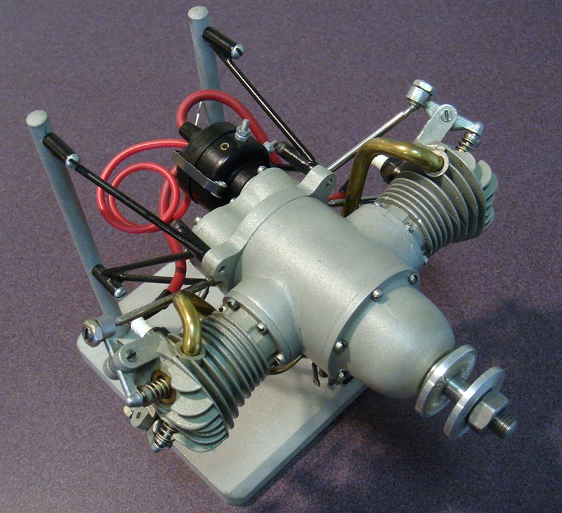 Fadden Opposed Twin Model Airplane Engine