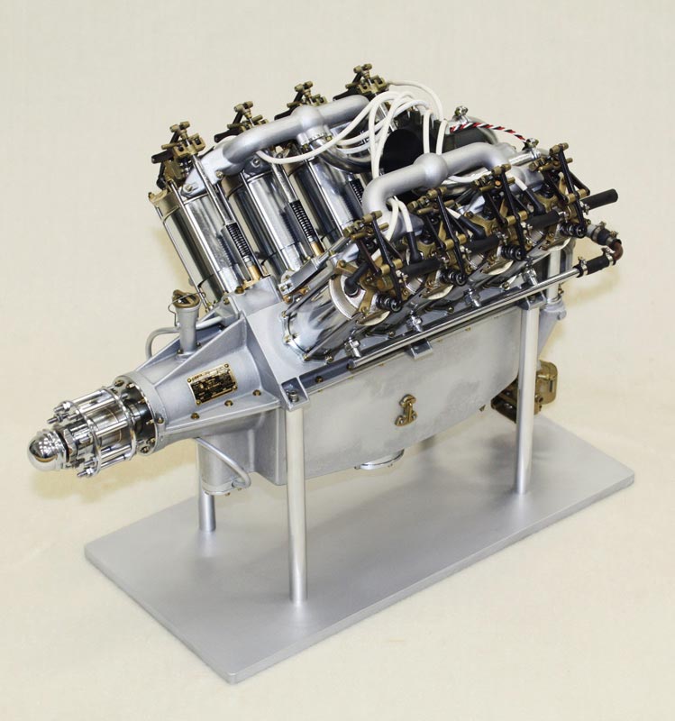 Curtiss OX-5 V8 Model Airplane Engine