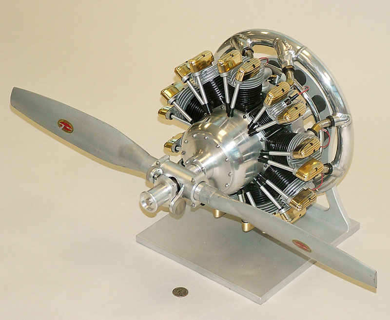 JT 1800 9-Cylinder Radial Model Airplane Engine