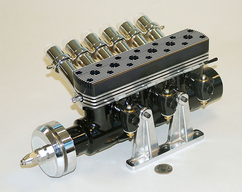 “Eldon I 2636” 6-Cylinder Inline Model Boat Engine