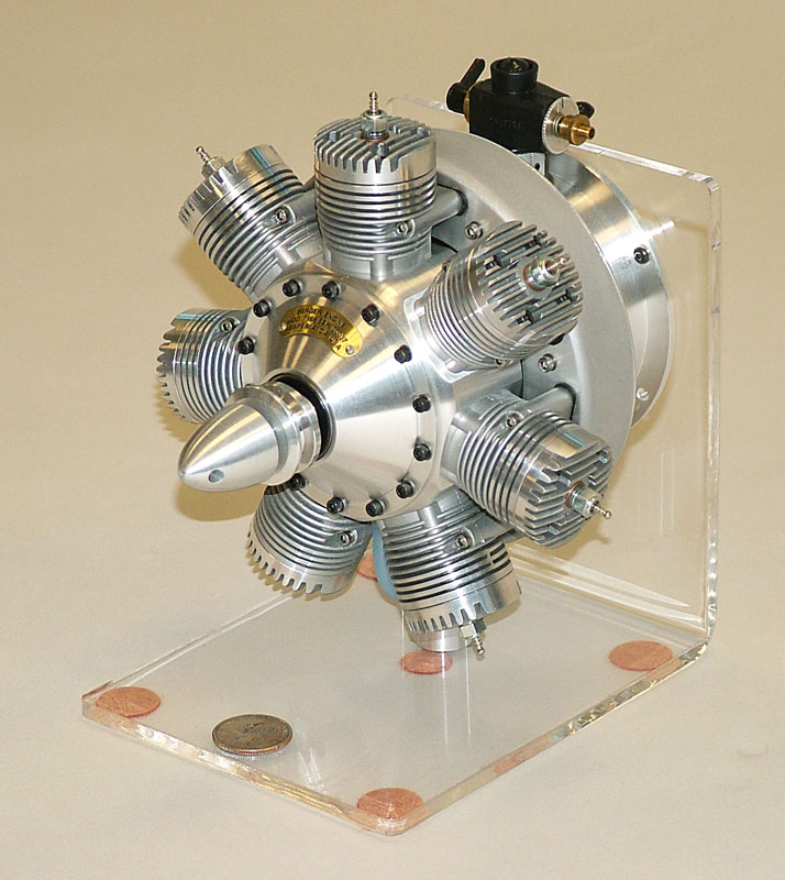 Berger 7-Cylinder Radial Model Airplane Engine 