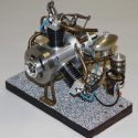 Parohl 3-Cylinder Radial Aircraft Engine