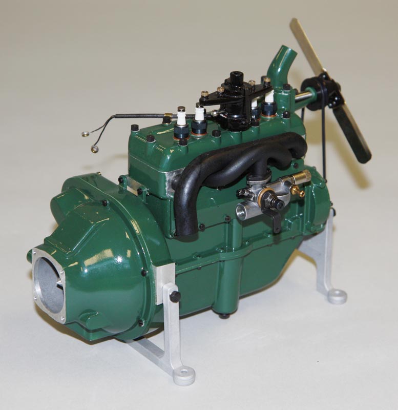 Another angle of the 1/5 scale Ford Model A engine.