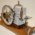 Gray Horizontal Stationary Engine 