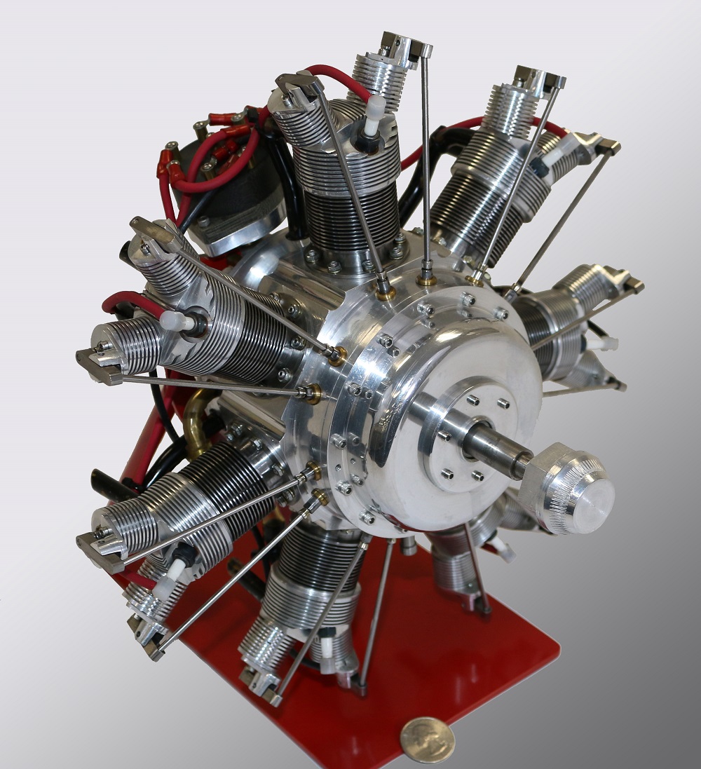Hodgeson 7-Cylinder Radial Airplane Engine