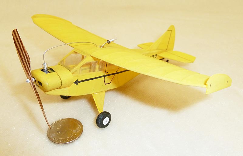 Gasparin Micro Taylorcraft Flyer With CO2 Engine