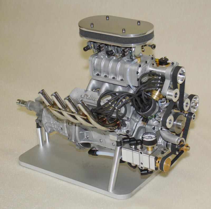 The Stinger 609 supercharged V8 engine.