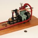 A miniature flash steam engine.