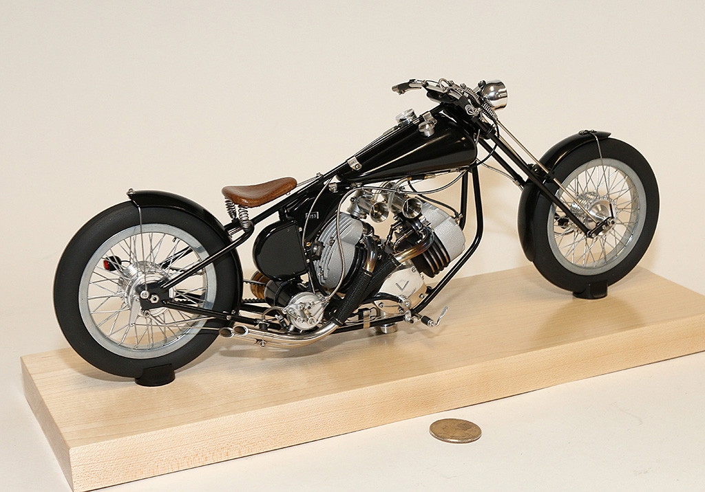 The Bobber V-twin custom motorcycle.
