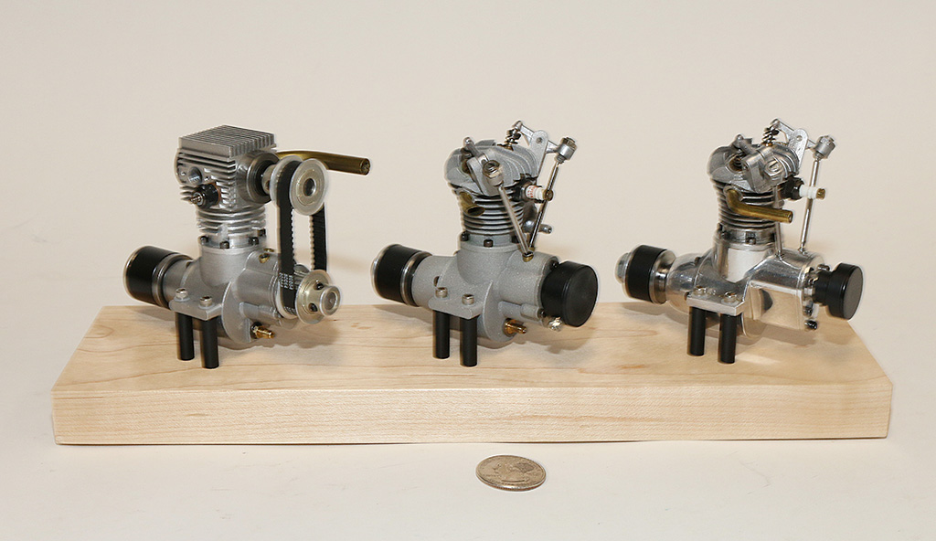 A rear view of the three Morton M1 engines. 