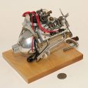 The Pacifier V4 water-cooled model engine.