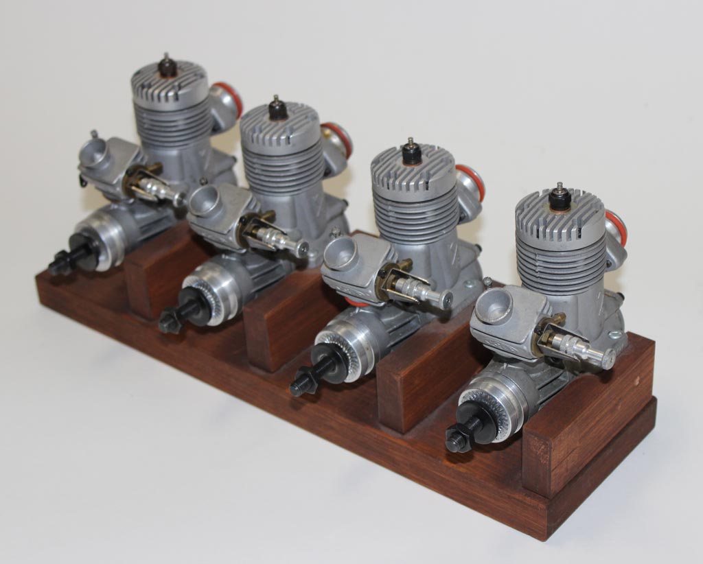 Four K&B 7.5 Prototype Engines