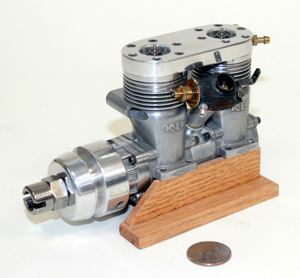 Custom Twin K&B Model Boat Engine