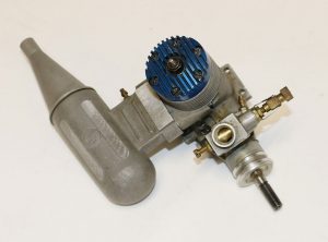 The DH Motores .40 RC-UC model airplane engine.