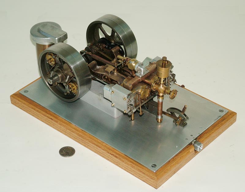 The 2-cylinder steam engine after restoration.