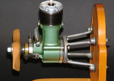 An Orwick .64 engine, Serial No. 4388.