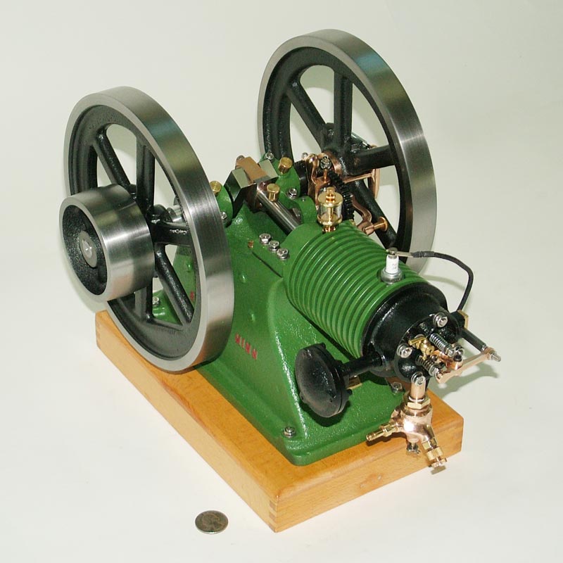 The 1/3-scale Red Wing hit n' miss engine. 