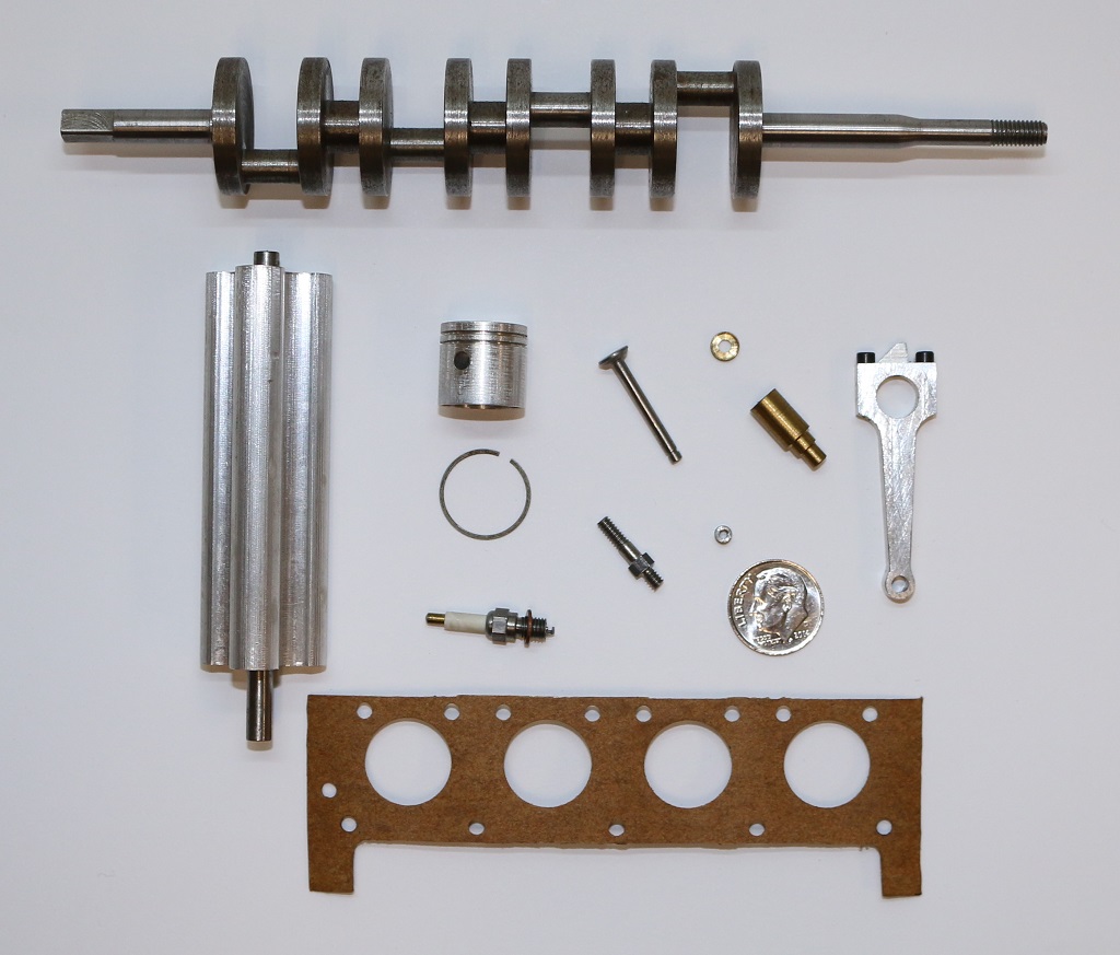 Several components for the Steve Huck V8. 