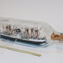 Model Commercial Ship in a Bottle