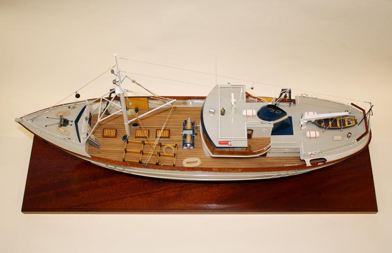A 1/50 scale model Nordkap Greenland trawler. 