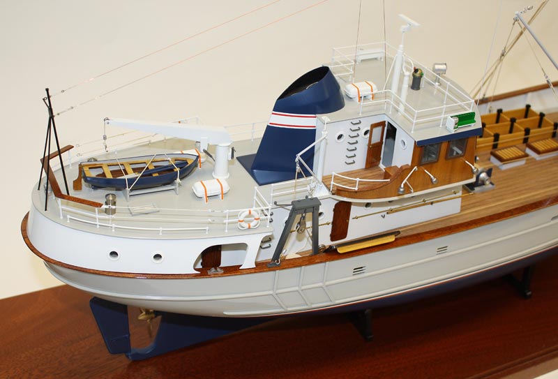A 1/50 scale model Nordkap Greenland trawler. 