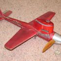 Custom-Built Control Line Speed Competition Model Airplane 