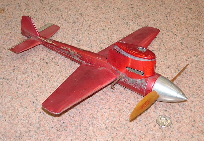 Custom-Built Control Line Speed Competition Model Airplane 