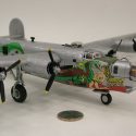 A diecast Consolidated B-24 Liberator bomber #973, "Dragon."