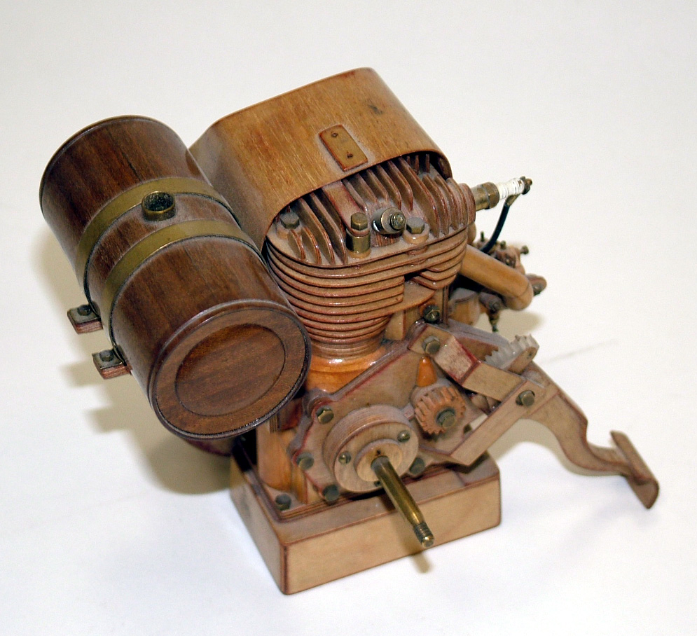 The 1/4 scale 1939 Cushman Husky engine.