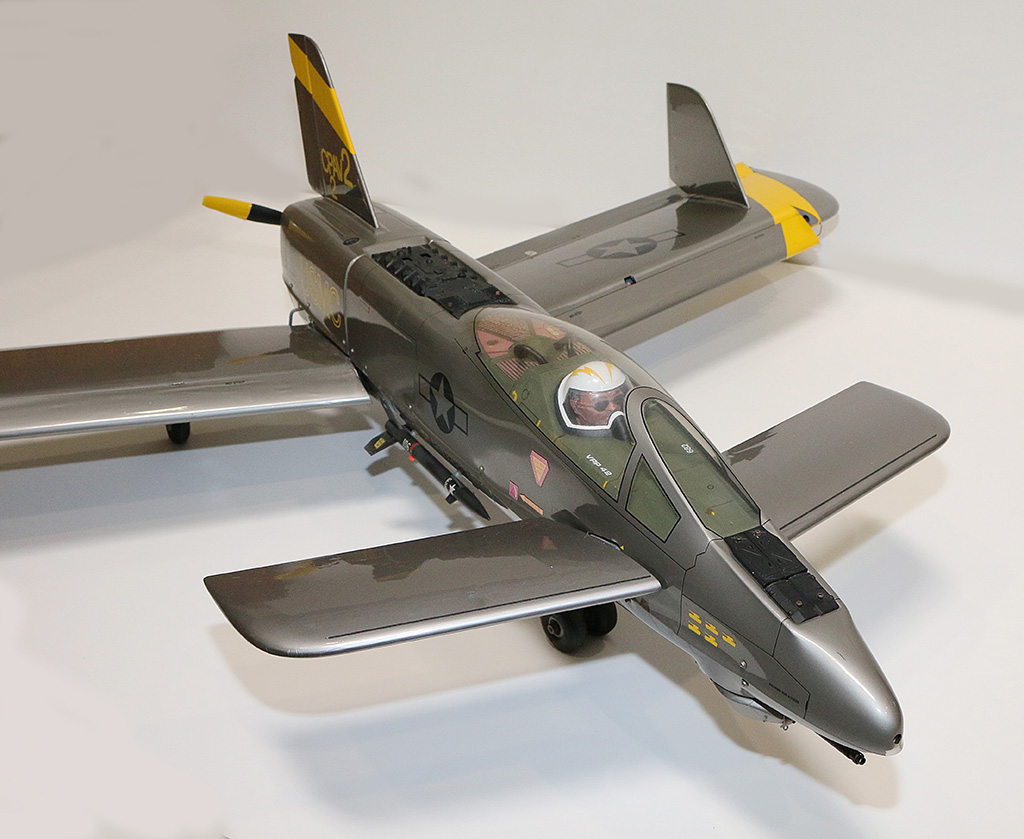 Allan Flowers' R/C model of the LA-11 "Ferret" ground support aircraft. 