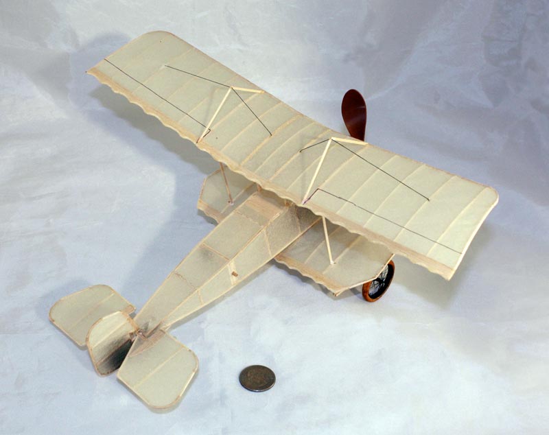 David Gee's custom-built "Peanut Scale" biplane. 