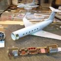 Building the 1/144 scale model Gulfstream.