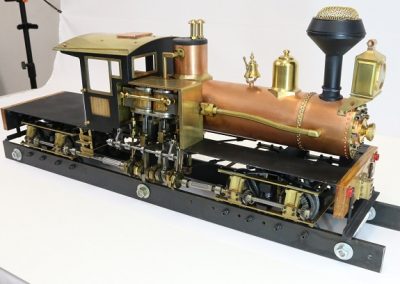 Ted Carder's scale model Shay locomotive.