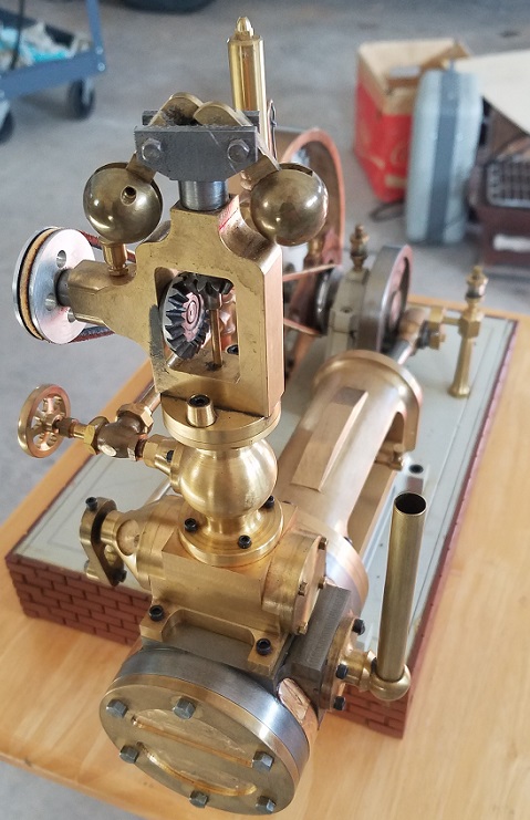 A small rocking valve engine built by Theodore Carder. 