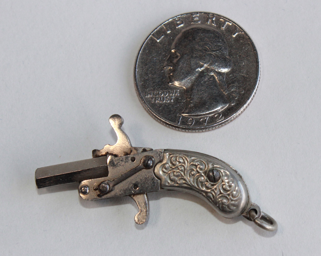 Miniature 2mm Pinfire Berloque Pistol