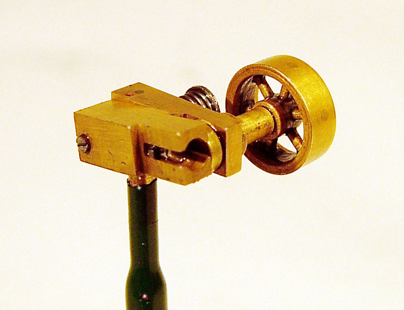 This microscopic oscillating steam engine may be the smallest working steam engine in the world.