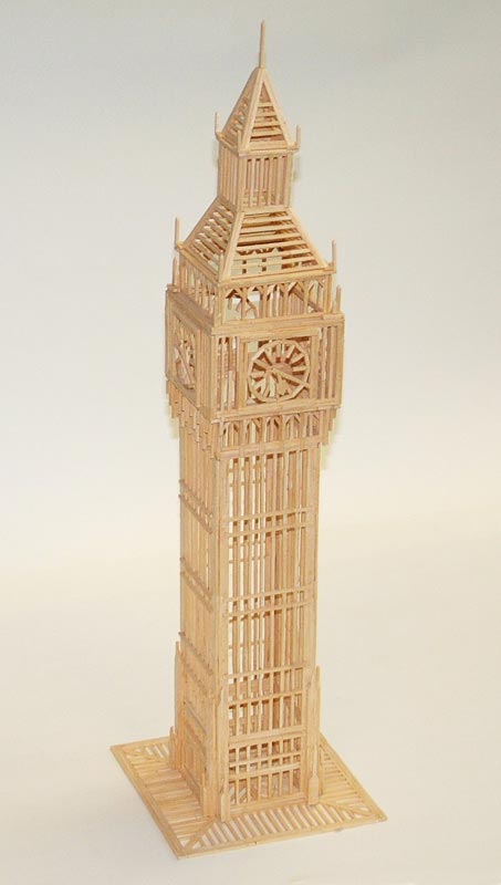 Big Ben Matchstick Model
