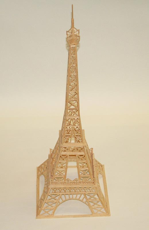 Eiffel Tower Matchstick Model