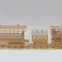 Steam Locomotive Matchstick Model