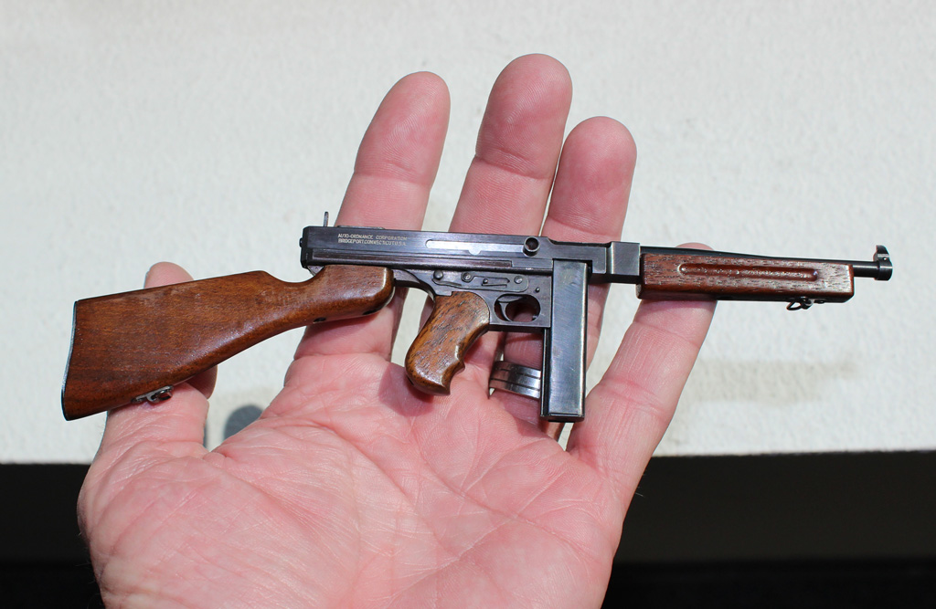 A 1/4 scale Thompson submachine gun.