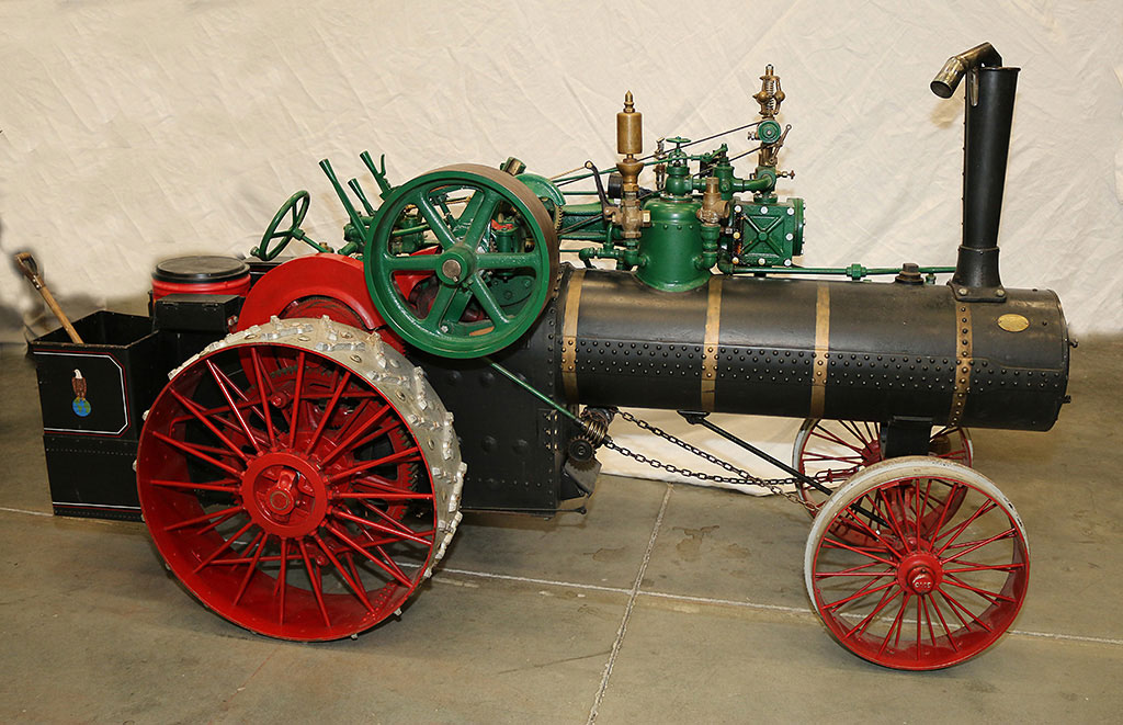 Birk’s 1/4 scale 1908 Case 65 hp steam tractor.