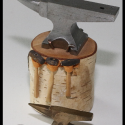 Miniature Steel and Brass Anvils With Hammers