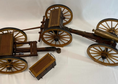 The 1/6 scale M1857 12-pounder Napoleon gun with limber and caisson.
