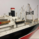 The American Scout is a C2 type cargo ship that was built from a 1950s Sterling Models kit by an unknown builder.