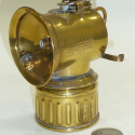 Justrite Brass Caver/Miner Carbide Lamp